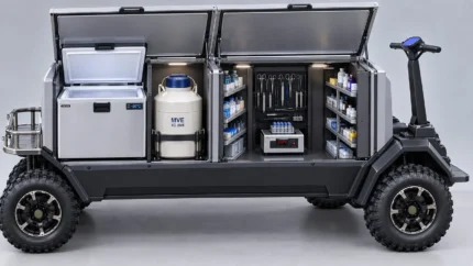 Mobil mini klinik veteriner aracı donanımı